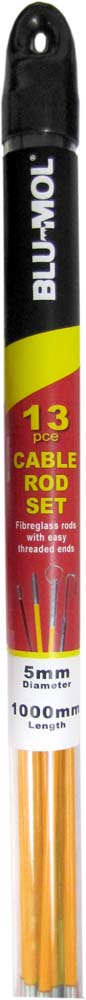 13PCE CABLE ROD SET 10 RODS 5mm x 1000mm